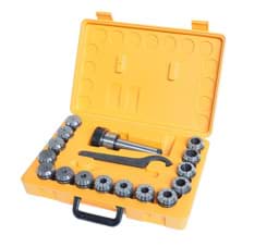 Zeige Details für 17tlg. Spannzangenfutter Set MK4 mit ER40 Spannzangen 2-25mm im Kunststoffkoffer Bild von 17tlg. Spannzangenfutter Set MK4 mit ER40 Spannzangen 2-25mm im Kunststoffkoffer
