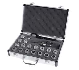 Zeige Details für  20tlg. Spannzangenfutter Set MK3 mit ER32 Spannzangen 2-20mm im Alukoffer Bild von  20tlg. Spannzangenfutter Set MK3 mit ER32 Spannzangen 2-20mm im Alukoffer