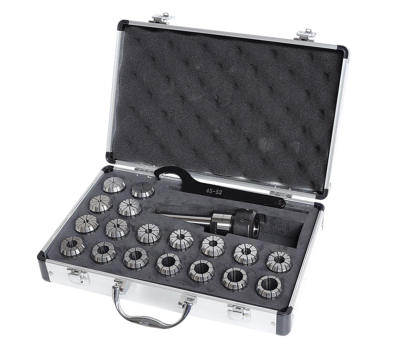 Bild von 20tlg. Spannzangenfutter Set MK2 mit ER32 Spannzangen 2-20mm im Alukoffer